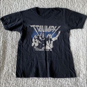 RARE VTG Triumph Canadian Tour 1980 T-Shirt